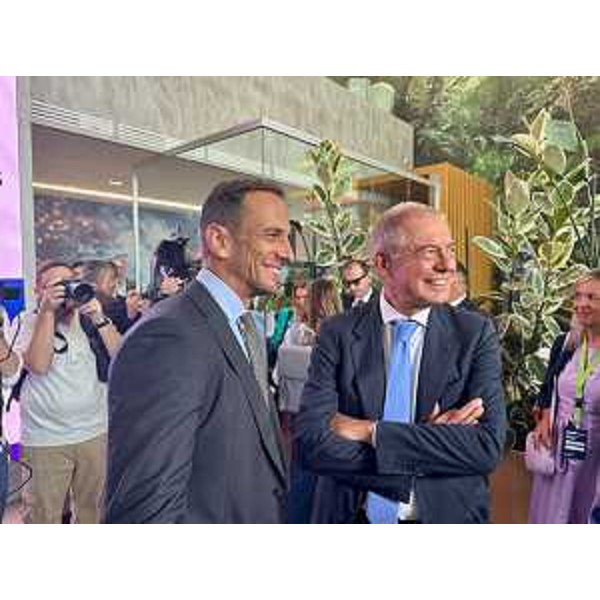 Il governatore Fedriga insieme al ministro delle Imprese e del made in Italy Adolfo Urso. - Il governatore Fedriga insieme al ministro delle Imprese e del made in Italy Adolfo Urso.