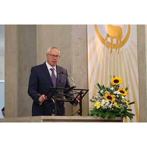 L'intervento del presidente del Cr Fvg, Mauro Bordin, al Tempio di Cargnacco - L'intervento del presidente del Cr Fvg, Mauro Bordin, al Tempio di Cargnacco