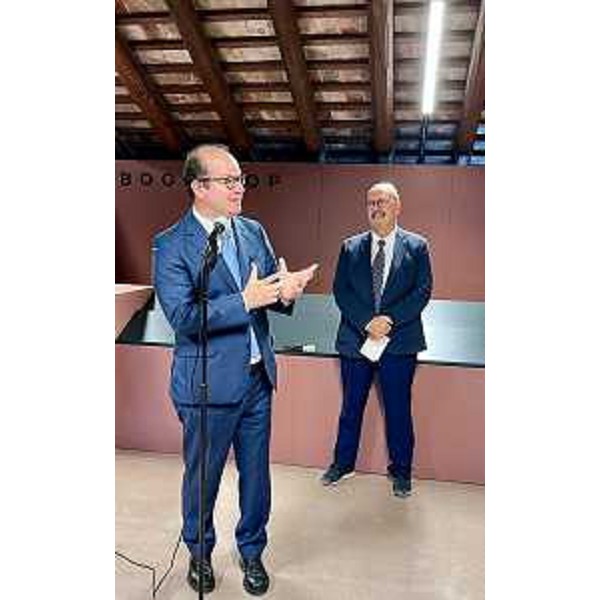 Il vicegovernatore Anzil e l'assessore Callari all'inaugurazione dell'Esedra di Levante di Villa Manin - Il vicegovernatore Anzil e l'assessore Callari all'inaugurazione dell'Esedra di Levante di Villa Manin