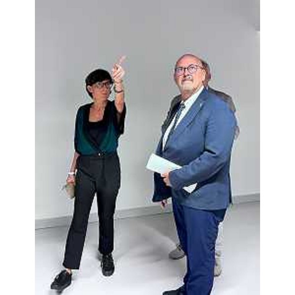 L'assessore Callari visita gli spazi della rinnovata Esedra di Levante di Villa Manin - L'assessore Callari visita gli spazi della rinnovata Esedra di Levante di Villa Manin