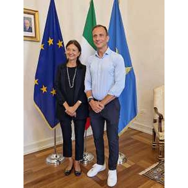 Fedriga con la rettrice Donata Vianelli - Fedriga con la rettrice Donata Vianelli