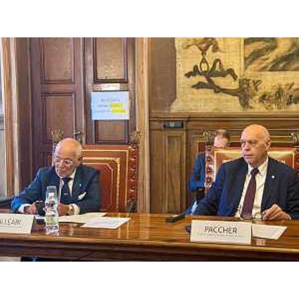 Da sinistra Stefano Balleari, presidente del Cr ligure, e Roberto Paccher, presidente Cr Trentino-Alto Adige - Da sinistra Stefano Balleari, presidente del Cr ligure, e Roberto Paccher, presidente Cr Trentino-Alto Adige