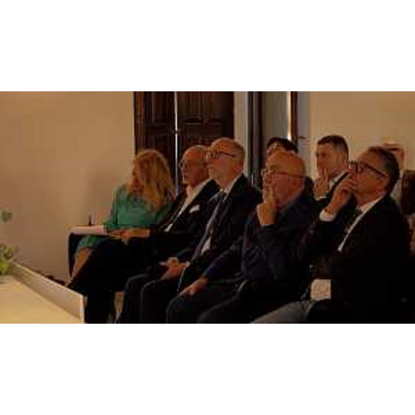 L'assessore Riccardi all'evento per i 35 anni di Eidomed a Manzano - L'assessore Riccardi all'evento per i 35 anni di Eidomed a Manzano