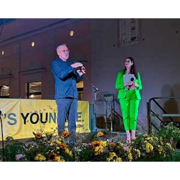 L'assessore Bini alla Festa dell'Uva - L'assessore Bini alla Festa dell'Uva