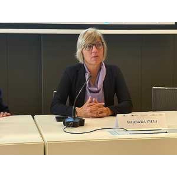 L'assessore regionale alle Finanze Barbara Zilli al seminario Informest sui fondi di coesione europea - L'assessore regionale alle Finanze Barbara Zilli al seminario Informest sui fondi di coesione europea