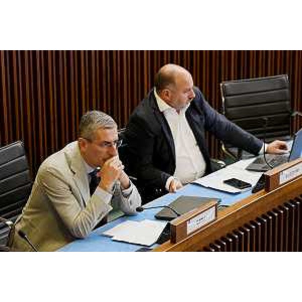 Da sinistra Andrea Carli e Diego Moretti (Pd) - Da sinistra Andrea Carli e Diego Moretti (Pd)