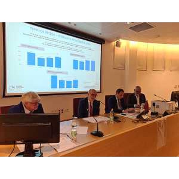 L'assessore Riccardi all'assemblea dei sindaci dell'AsuFc a Udine - L'assessore Riccardi all'assemblea dei sindaci dell'AsuFc a Udine