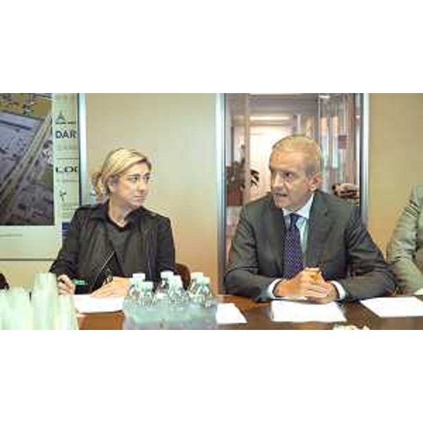 L'assessore regionale Cristina Amirante durante l'illustrazione delle nuove opere al valico di Sant'Andrea a Gorizia - L'assessore regionale Cristina Amirante durante l'illustrazione delle nuove opere al valico di Sant'Andrea a Gorizia