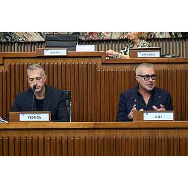 Il presidente della II Commissione, Stefano Balloch (FdI), e l'assessore Sergio Emidio Bini - Il presidente della II Commissione, Stefano Balloch (FdI), e l'assessore Sergio Emidio Bini