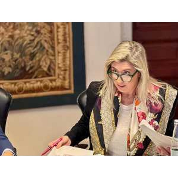 L'assessore regionale alle Infrastrutture e territorio Cristina Amirante durante la riunione di Giunta del 26 settembre 2025. - L'assessore regionale alle Infrastrutture e territorio Cristina Amirante durante la riunione di Giunta del 26 settembre 2025.