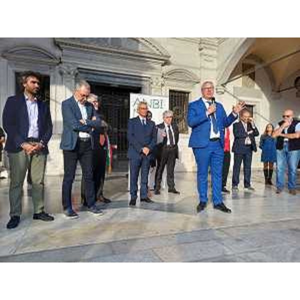 Il presidente del Cr Fvg, Mauro Bordin, interviene al raduno delle bande musicali di Anbima - Il presidente del Cr Fvg, Mauro Bordin, interviene al raduno delle bande musicali di Anbima