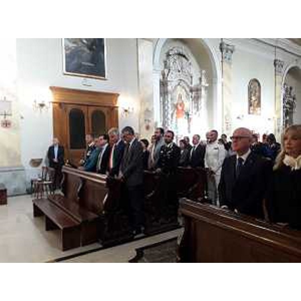 Lassessore alla Sicurezza Pierpaolo Roberti (al centro) alla messa celebrata questa mattina nella Chiesa della Beata Vergine del Soccorso di Trieste in occasione della Festa di San Michele Arcangelo, - Lassessore alla Sicurezza Pierpaolo Roberti (al centro) alla messa celebrata questa mattina nella Chiesa della Beata Vergine del Soccorso di Trieste in occasione della Festa di San Michele Arcangelo,