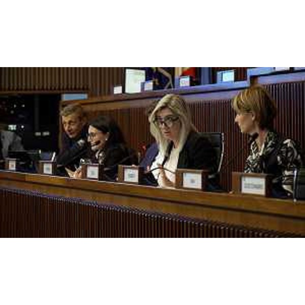 L'assessore regionale alle Infrastrutture e territorio Cristina Amirante durante il suo intervento in IV Commissione consiliare - L'assessore regionale alle Infrastrutture e territorio Cristina Amirante durante il suo intervento in IV Commissione consiliare