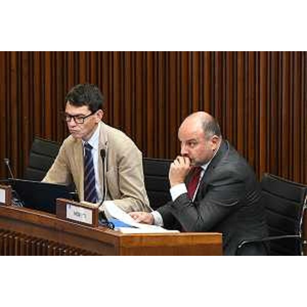 Da destra: Diego Moretti e Nicola Conficoni (Pd) - Da destra: Diego Moretti e Nicola Conficoni (Pd)