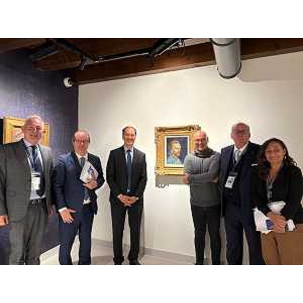 Il vice governatore con delega a Cultura e sport Mario Anzil con il ministro per i rapporti con il Parlamento e i sindaci di Pordenone, Alessandro Basso, e Gorizia, Rodolfo Ziberna con il curatore MArio Goldin e Cristina Michetelli, Consigliera delegata al Patrimonio e Bilancio della Città Metropolitana di Roma Capitale - Il vice governatore con delega a Cultura e sport Mario Anzil con il ministro per i rapporti con il Parlamento e i sindaci di Pordenone, Alessandro Basso, e Gorizia, Rodolfo Ziberna con il curatore MArio Goldin e Cristina Michetelli, Consigliera delegata al Patrimonio e Bilancio della Città Metropolitana di Roma Capitale 