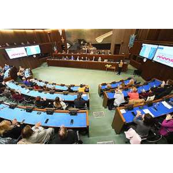 Un momento dei lavori della cerimonia - Un momento dei lavori della cerimonia 