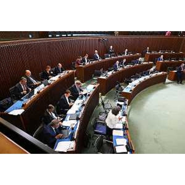 Una parte dell'Aula durante l'esame dell'Assestamento bis - Una parte dell'Aula durante l'esame dell'Assestamento bis