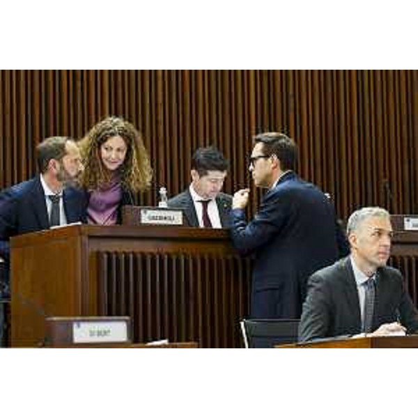 il gruppo FdI con Claudio Giacomelli, Orsola Costanza, Markus Maurmair e Stefano Balloch - il gruppo FdI con Claudio Giacomelli, Orsola Costanza, Markus Maurmair e Stefano Balloch