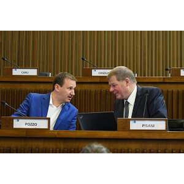 Da sinistra Massimiliano Pozzo (Pd) e Marko Pisani (Ssk) - Da sinistra Massimiliano Pozzo (Pd) e Marko Pisani (Ssk)