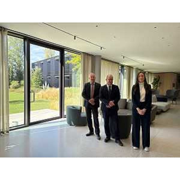 Un momento della visita del vicegovernatore con delega a Cultura e Sport, Mario Anzil, al nuovo Le Fucine Sport Center di Buttrio. - Un momento della visita del vicegovernatore con delega a Cultura e Sport, Mario Anzil, al nuovo Le Fucine Sport Center di Buttrio.