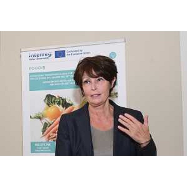 L'assessore Rosolen durante il suo intervento - L'assessore Rosolen durante il suo intervento