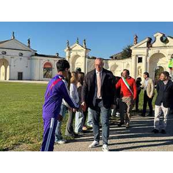 Il presidente del Cr Fvg, Mauro Bordin, durante l'evento di commemorazione del Trattato di Campoformido - Il presidente del Cr Fvg, Mauro Bordin, durante l'evento di commemorazione del Trattato di Campoformido