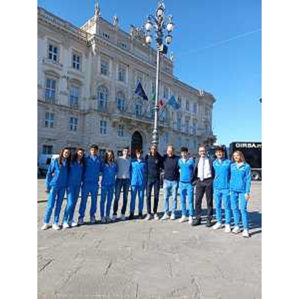 L'assessore Scoccimarro con la Nazionale italiana - L'assessore Scoccimarro con la Nazionale italiana