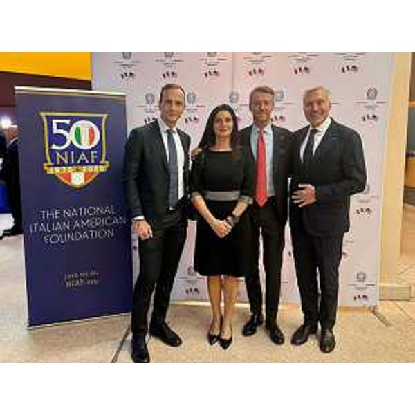 Da sinistra il governatore Massimiliano Fedriga, il sottosegretario Vania Gava, il portavoce Edoardo Petiziol e l'assessore Sergio Emidio Bini - Da sinistra il governatore Massimiliano Fedriga, il sottosegretario Vania Gava, il portavoce Edoardo Petiziol e l'assessore Sergio Emidio Bini