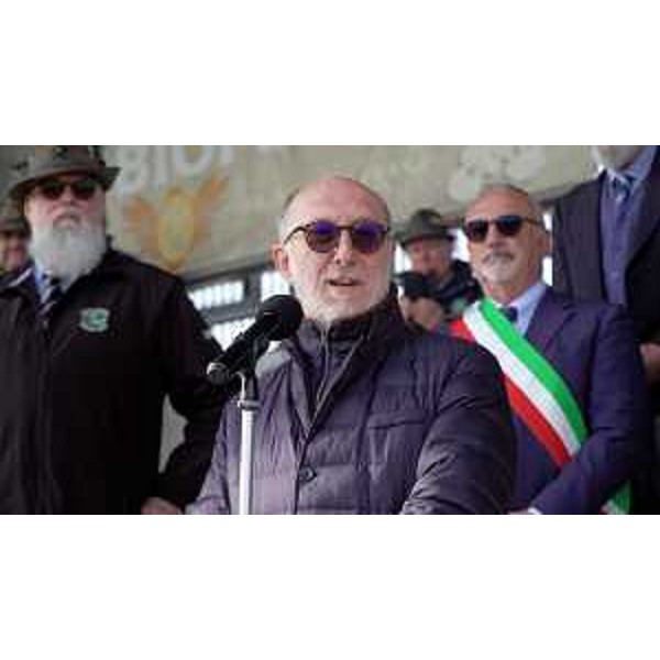 L'assessore Riccardi nel corso del suo intervento - L'assessore Riccardi nel corso del suo intervento