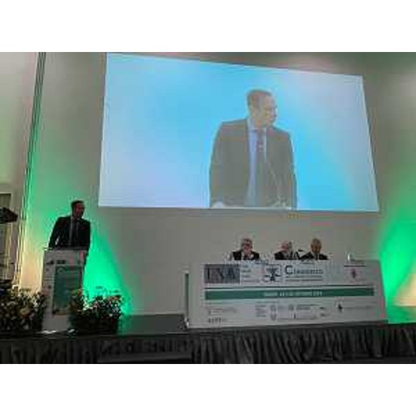 Il governatore Fedriga durante il suo intervento - Il governatore Fedriga durante il suo intervento