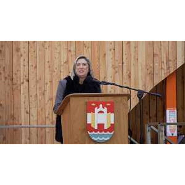 L'assessore Amirante nel corso del suo intervento - L'assessore Amirante nel corso del suo intervento