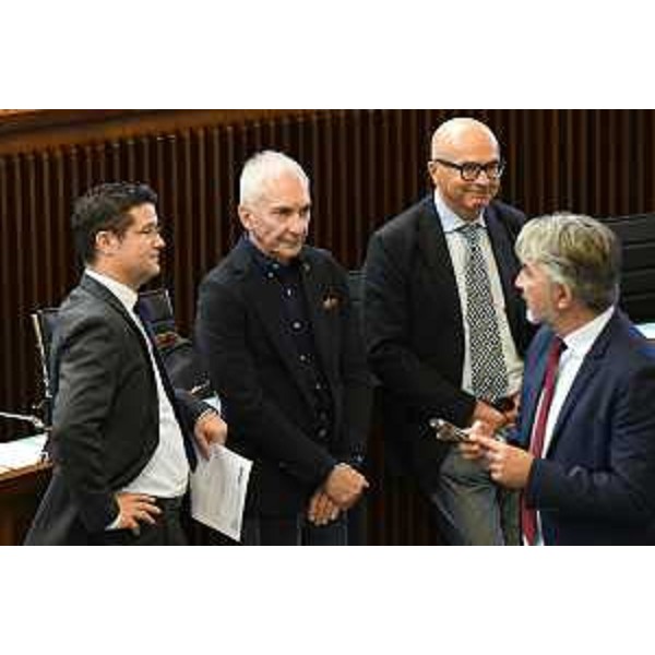 Markus Maurmair (FdI), Roberto Novelli (FI), Michele Lobianco (FI), Antonio Calligaris (Lega) - Markus Maurmair (FdI), Roberto Novelli (FI), Michele Lobianco (FI), Antonio Calligaris (Lega)