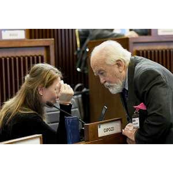 La pentastellata Rosaria Capozzi a colloquio con un audito - La pentastellata Rosaria Capozzi a colloquio con un audito