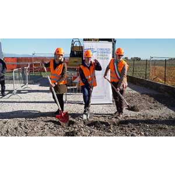 Il simbolico via ai lavori nell'impianto pluvirriguo di Flaibano - Il simbolico via ai lavori nell'impianto pluvirriguo di Flaibano