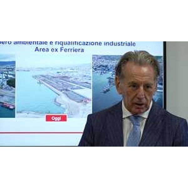 Lassessore regionale alla Difesa dellambiente, energia e sviluppo sostenibile Fabio Scoccimarro allillustrazione delle attività di messa in sicurezza permanente dellarea dellex area a caldo della Ferriera di Servola - Lassessore regionale alla Difesa dellambiente, energia e sviluppo sostenibile Fabio Scoccimarro allillustrazione delle attività di messa in sicurezza permanente dellarea dellex area a caldo della Ferriera di Servola