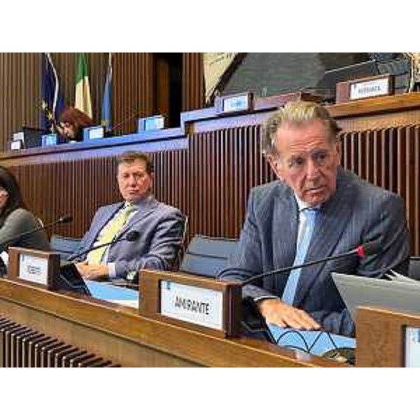 Il presidente della IV Commissione, Alberto Budai (Lega), e l'assessore regionale alla Difesa per l'Ambiente, Fabio Scoccimarro - Il presidente della IV Commissione, Alberto Budai (Lega), e l'assessore regionale alla Difesa per l'Ambiente, Fabio Scoccimarro