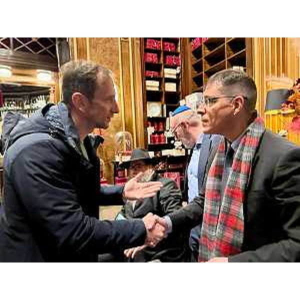 Il governatore Fedriga saluta Daniele Capezzone - Il governatore Fedriga saluta Daniele Capezzone