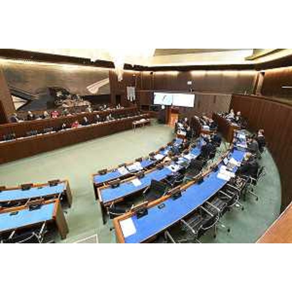 L'aula del Consiglio regionale durante la seduta della II Commissione - L'aula del Consiglio regionale durante la seduta della II Commissione